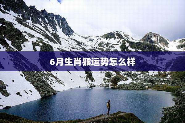 6月生肖猴运势怎么样