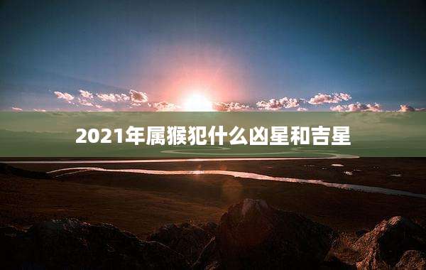 2021年属猴犯什么凶星和吉星