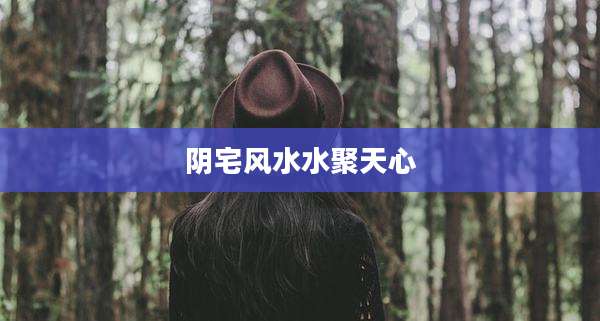 阴宅风水水聚天心