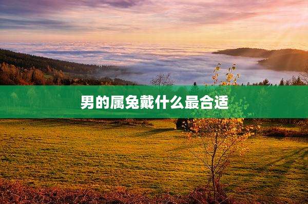 男的属兔戴什么最合适