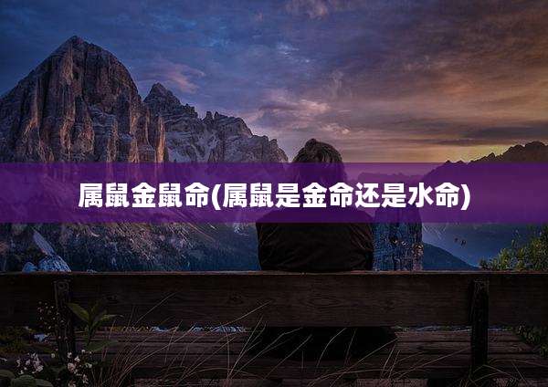 属鼠金鼠命(属鼠是金命还是水命)
