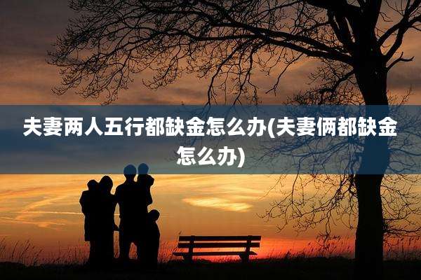夫妻两人五行都缺金怎么办(夫妻俩都缺金怎么办)