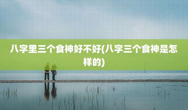 八字里三个食神好不好(八字三个食神是怎样的)