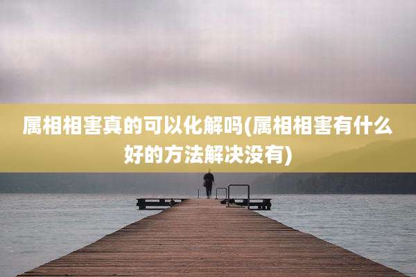 属相相害真的可以化解吗(属相相害有什么好的方法解决没有)