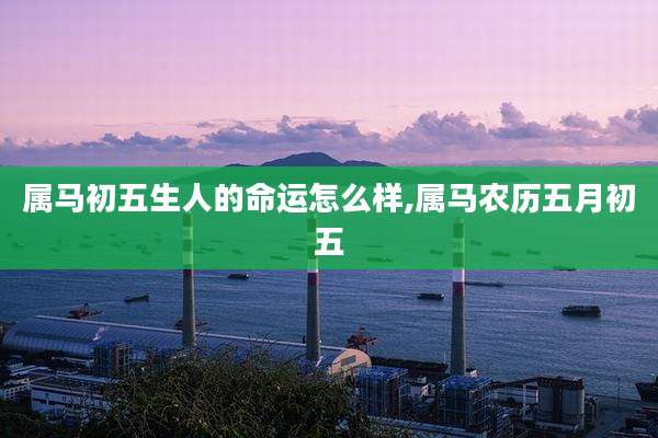属马初五生人的命运怎么样,属马农历五月初五