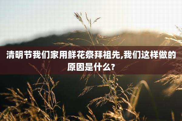 清明节我们家用鲜花祭拜祖先,我们这样做的原因是什么?