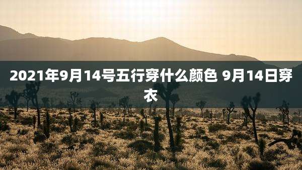 2021年9月14号五行穿什么颜色 9月14日穿衣