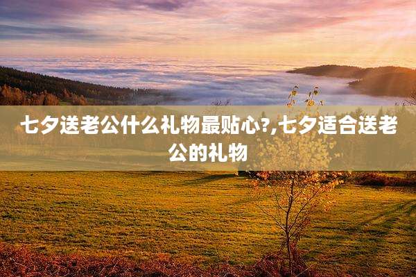 七夕送老公什么礼物最贴心?,七夕适合送老公的礼物