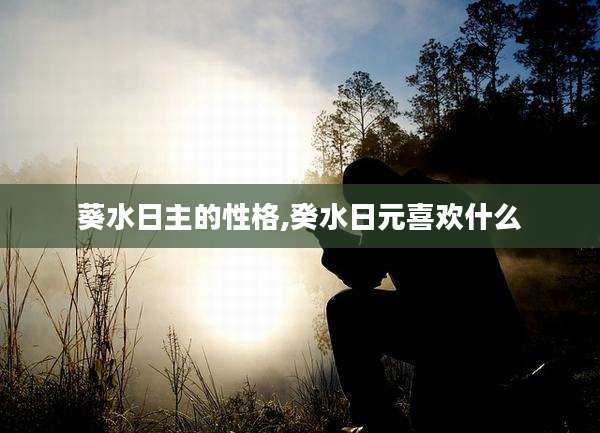 葵水日主的性格,癸水日元喜欢什么