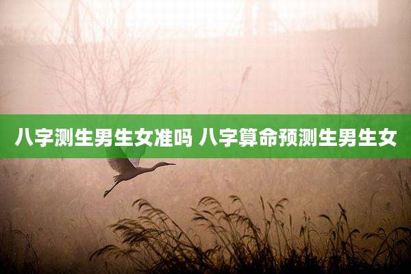 八字测生男生女准吗 八字算命预测生男生女