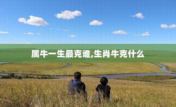 属牛一生最克谁,生肖牛克什么
