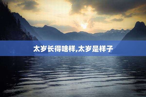 太岁长得啥样,太岁是样子