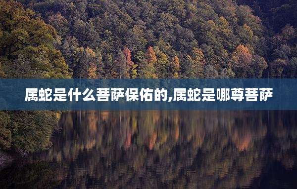 属蛇是什么菩萨保佑的,属蛇是哪尊菩萨