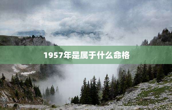 1957年是属于什么命格