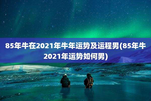 85年牛在2021年牛年运势及运程男(85年牛2021年运势如何男)