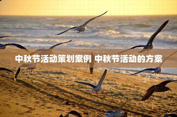 中秋节活动策划案例 中秋节活动的方案