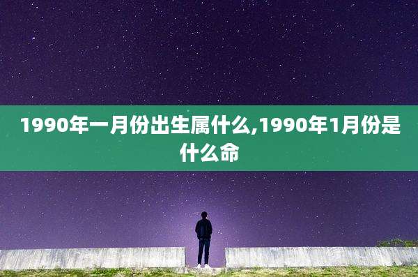 1990年一月份出生属什么,1990年1月份是什么命