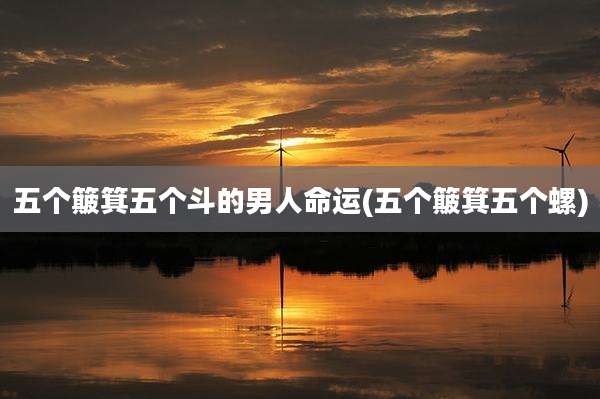 五个簸箕五个斗的男人命运(五个簸箕五个螺)