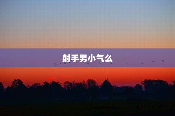 射手男小气么