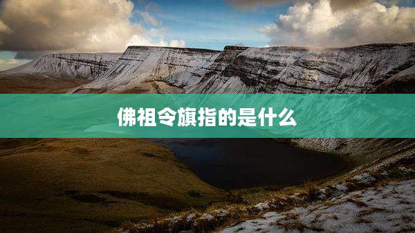 佛祖令旗指的是什么