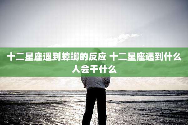 十二星座遇到蟑螂的反应 十二星座遇到什么人会干什么