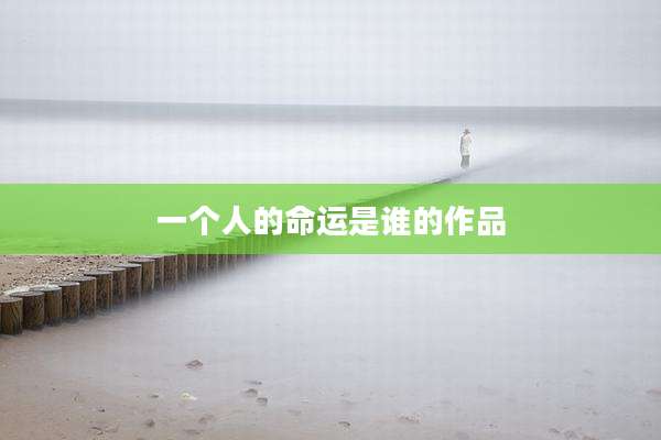一个人的命运是谁的作品