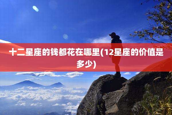 十二星座的钱都花在哪里(12星座的价值是多少)