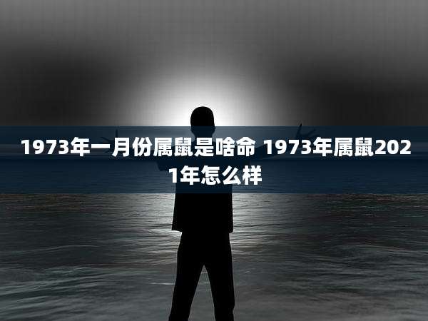 1973年一月份属鼠是啥命 1973年属鼠2021年怎么样