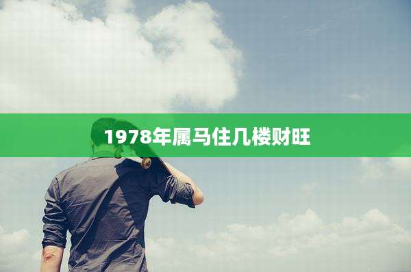 1978年属马住几楼财旺
