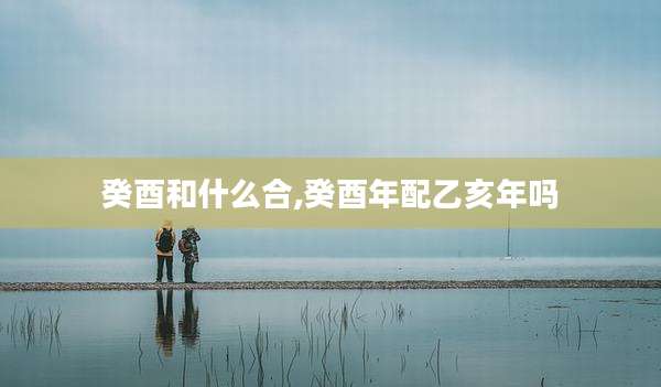 癸酉和什么合,癸酉年配乙亥年吗