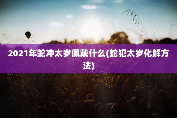2021年蛇冲太岁佩戴什么(蛇犯太岁化解方法)