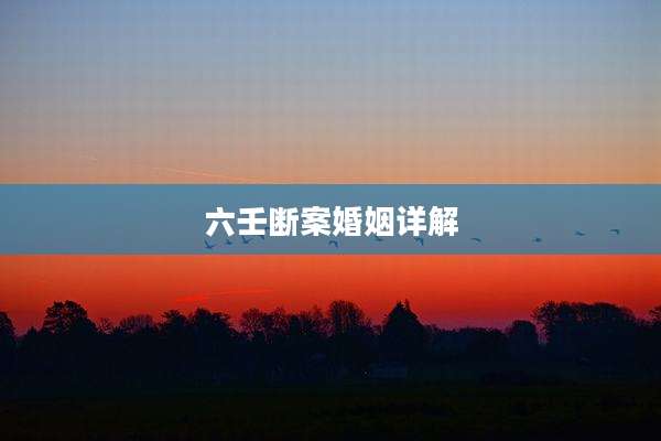 六壬断案婚姻详解