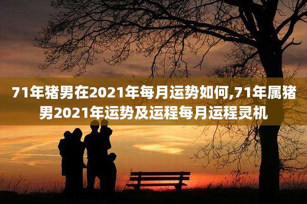 71年猪男在2021年每月运势如何,71年属猪男2021年运势及运程每月运程灵机