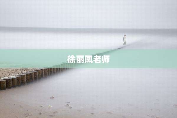 徐丽凤老师