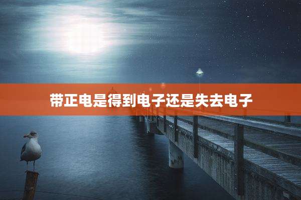 带正电是得到电子还是失去电子