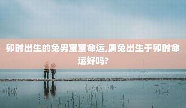 卯时出生的兔男宝宝命运,属兔出生于卯时命运好吗?
