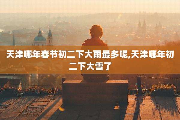 天津哪年春节初二下大雨最多呢,天津哪年初二下大雪了