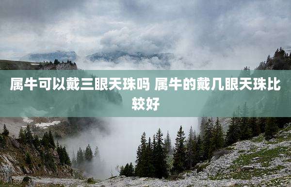 属牛可以戴三眼天珠吗 属牛的戴几眼天珠比较好