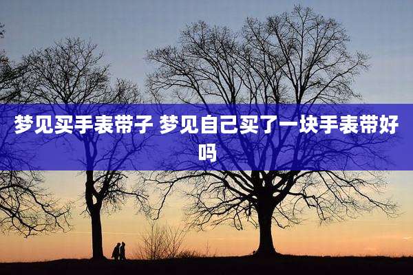 梦见买手表带子 梦见自己买了一块手表带好吗