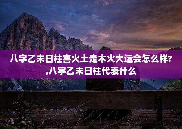 八字乙未日柱喜火土走木火大运会怎么样?,八字乙未日柱代表什么