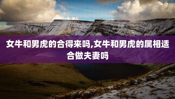 女牛和男虎的合得来吗,女牛和男虎的属相适合做夫妻吗