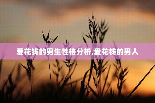 爱花钱的男生性格分析,爱花钱的男人