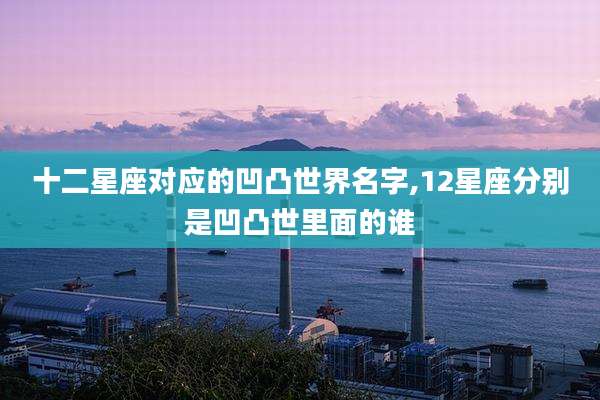 十二星座对应的凹凸世界名字,12星座分别是凹凸世里面的谁