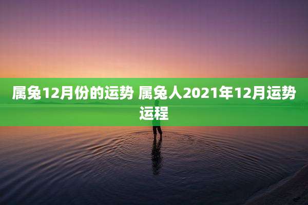 属兔12月份的运势 属兔人2021年12月运势运程