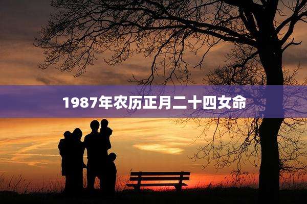1987年农历正月二十四女命