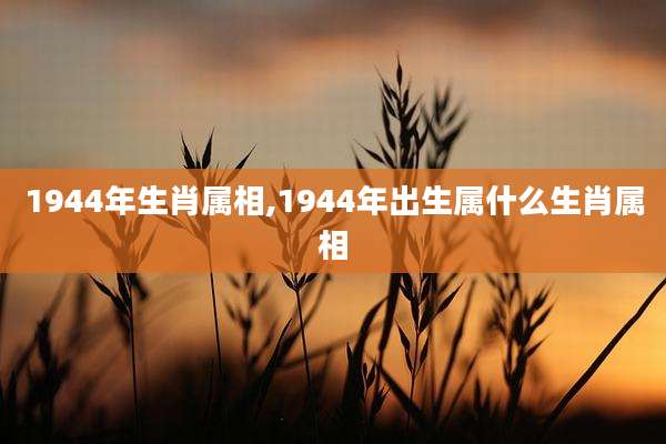 1944年生肖属相,1944年出生属什么生肖属相
