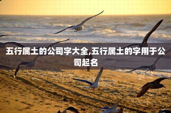 五行属土的公司字大全,五行属土的字用于公司起名