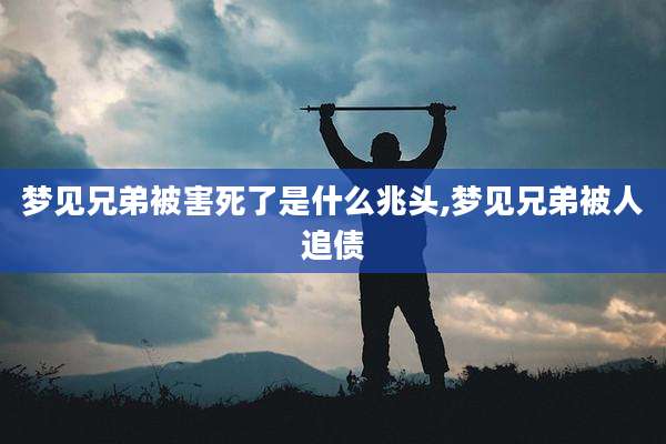 梦见兄弟被害死了是什么兆头,梦见兄弟被人追债