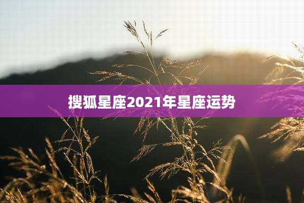 搜狐星座2021年星座运势