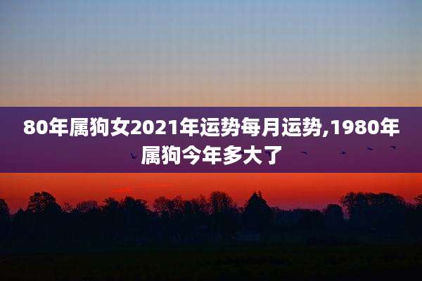 80年属狗女2021年运势每月运势,1980年属狗今年多大了
